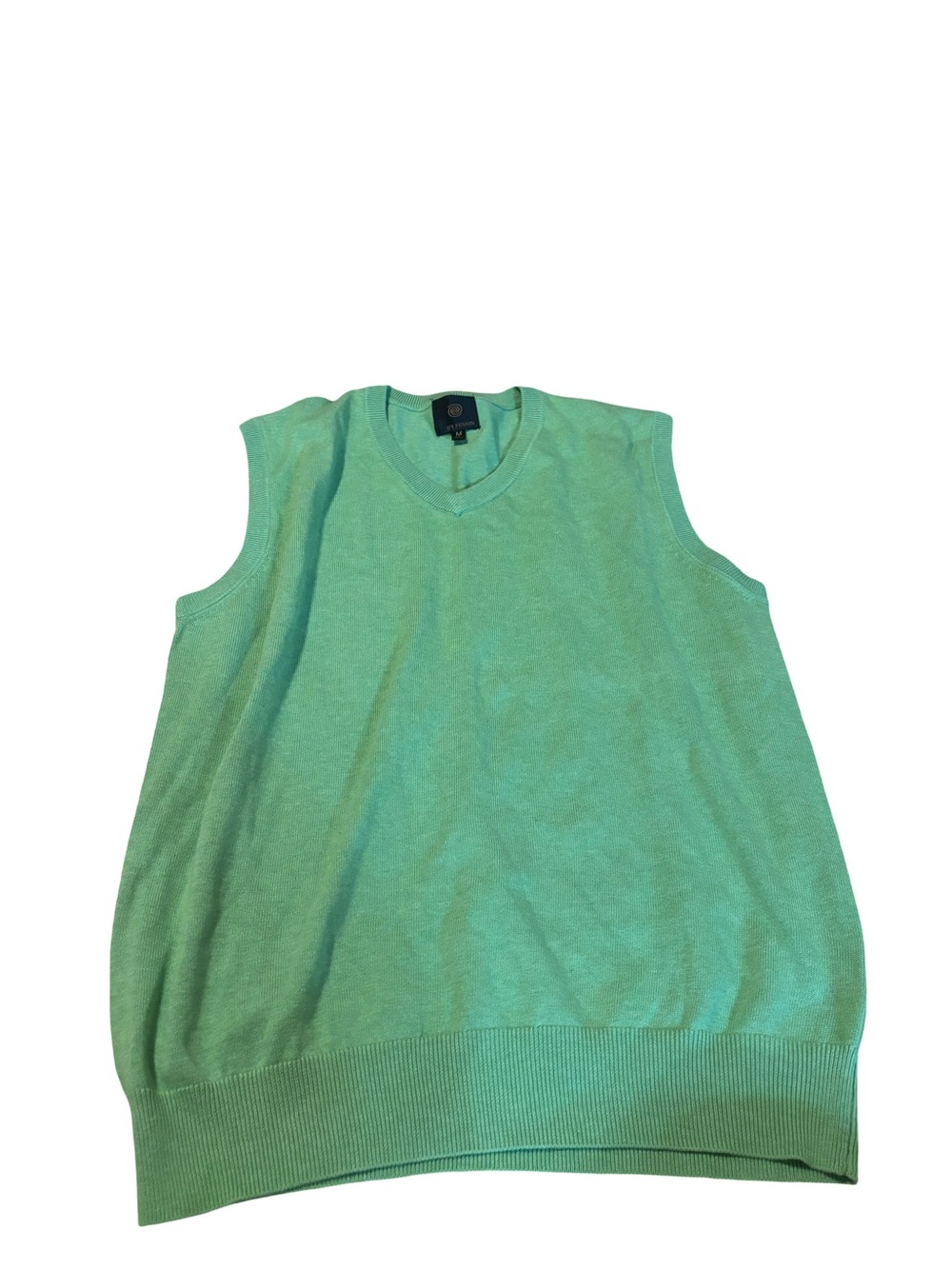 FX Fusion Men’s Sweater Vest - Green vest cotton blend